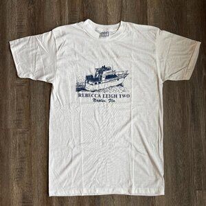 Vintage Naples Florida Boat T Shirt Single Stitch